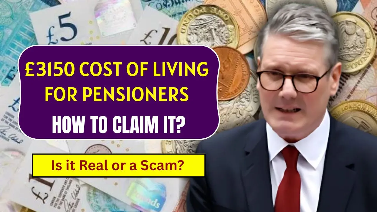 £3150 Cost of Living for Pensioners
